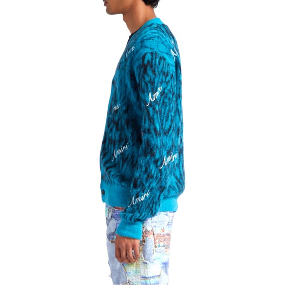 🆕 AMIRI logo-print knitted cardigan - Picture 6 of 14